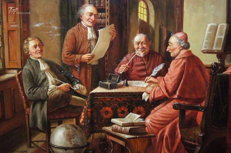 Obraz Olejny Claus Becker Negocjacje Polecam!!!