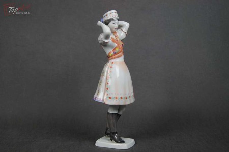 Figura Hollohaza Węgry lata 60 kobieta w stroju ludowym Okaz!!!