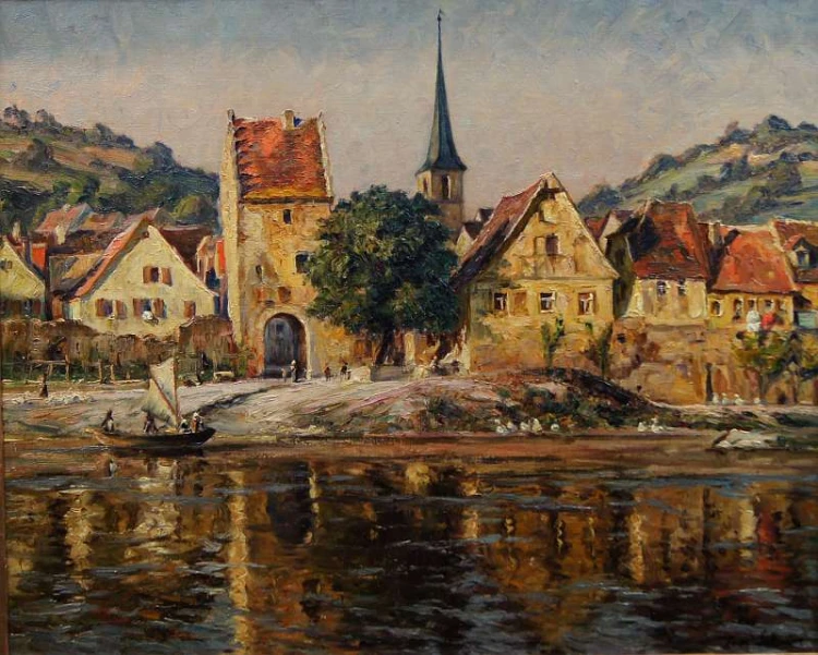Barwny dawny Rothenburg Paul Sollmann - Polecam !!!