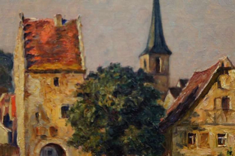 Barwny dawny Rothenburg Paul Sollmann - Polecam !!!