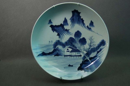 Porcelana Imari okazały kolekcjonerski talerz