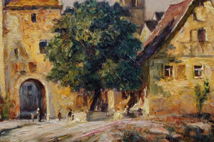 Barwny dawny Rothenburg Paul Sollmann - Polecam !!!