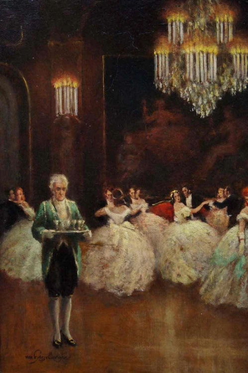 Van Hasselberghe Bal na sto par niepowtarzalny obraz