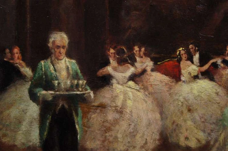 Van Hasselberghe Bal na sto par niepowtarzalny obraz