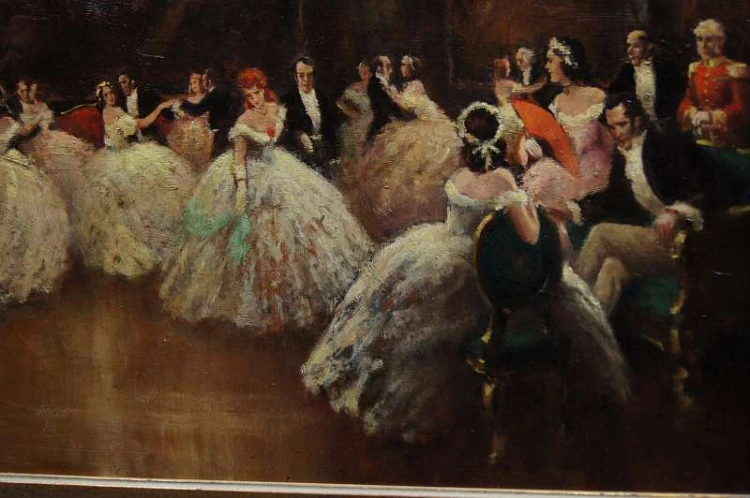 Van Hasselberghe Bal na sto par niepowtarzalny obraz