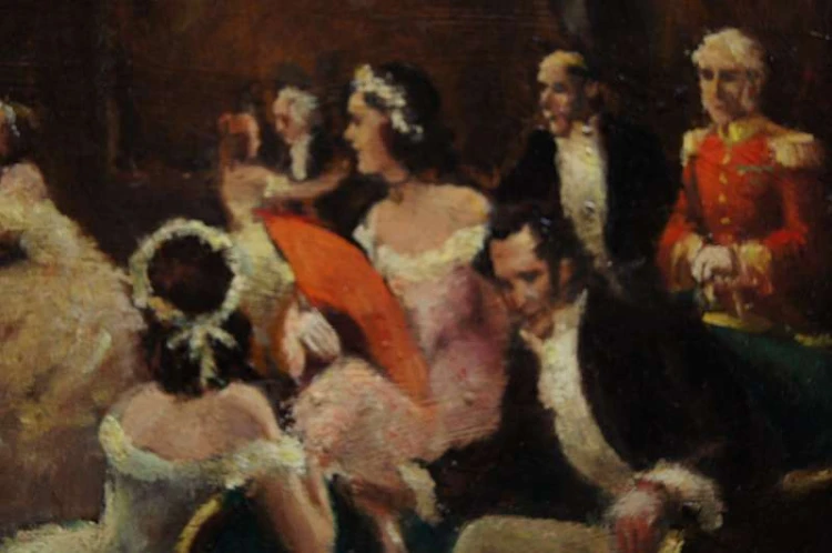 Van Hasselberghe Bal na sto par niepowtarzalny obraz