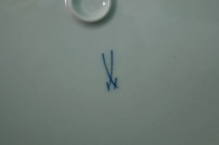 Meissen olbrzymia patera na ciasto porcelana Miśnia
