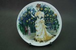 Limoges cudowny talerz z modą Fr. Ganeau 1875 r.