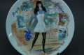 Limoges niepowtarzalny talerz moda Fr. Ganeau 1965 r