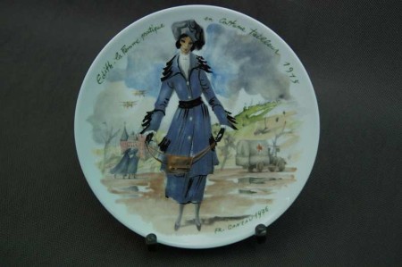 Limoges francuski talerz z modą Fr. Ganeau 1915 r.