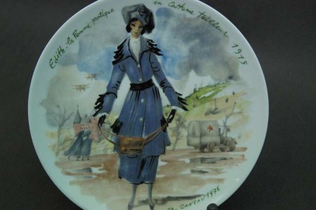 Limoges francuski talerz z modą Fr. Ganeau 1915 r.