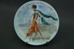 Limoges lata 20 ⭐ talerz z modą ⭐ Fr. Ganeau 1925 r.