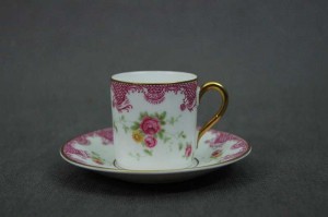 Rosenthal biało różowa mokka