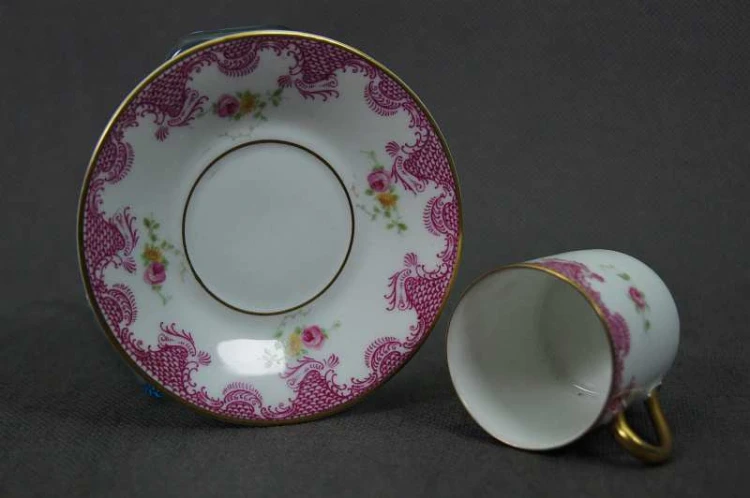 Rosenthal biało różowa mokka