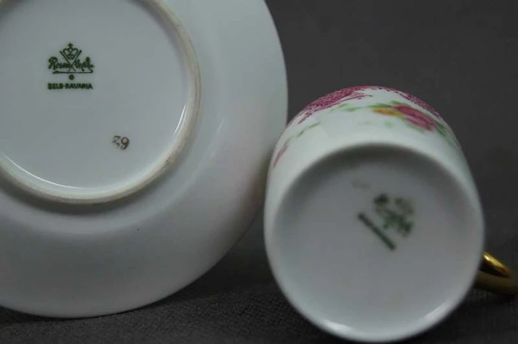 Rosenthal biało różowa mokka