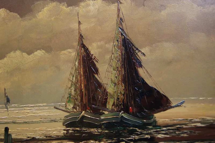 JEAN COUNE morze w  ciepłej tonacji