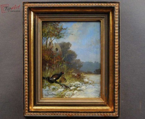 Eugen Frank - Colon Kuropatwy dekoracyjny obraz !!!