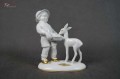 Porcelana Gerold .Figurka chłopca z sarenką. Okaz !!!