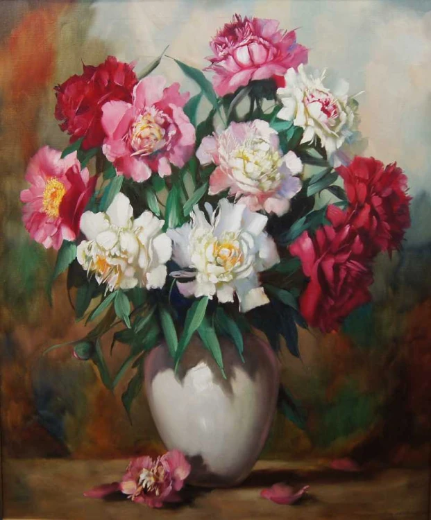Helmuth Andreas Volkwein Peonie Cudny Rarytas !