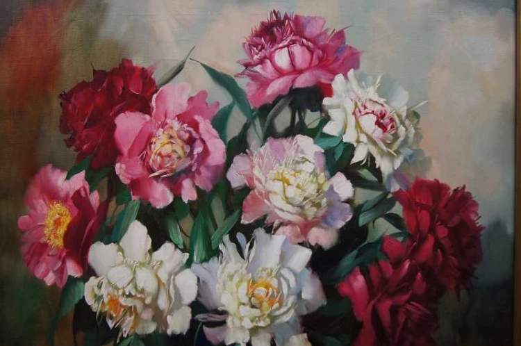 Helmuth Andreas Volkwein Peonie Cudny Rarytas !