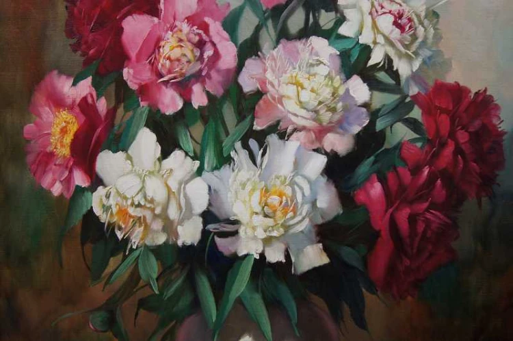 Helmuth Andreas Volkwein Peonie Cudny Rarytas !