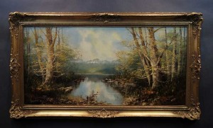 Kurt Heyden Nastrojowy Leśny Pejzaż Polecam!