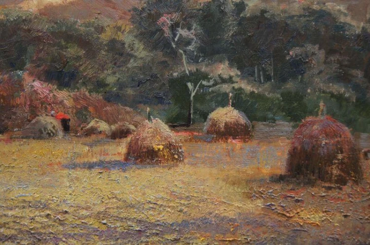 Z życia wsi majstersztyk obraz olejny Ludwig Gschossmann