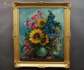 Stary obraz dzieło sztuki Medina Louisa bukiet kwiatów