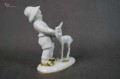 Porcelana Gerold .Figurka chłopca z sarenką. Okaz !!!