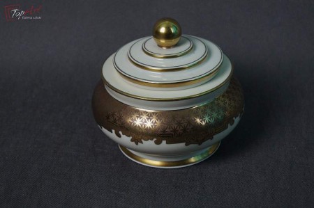 Art Deco złocona bombonierka Paul Müller