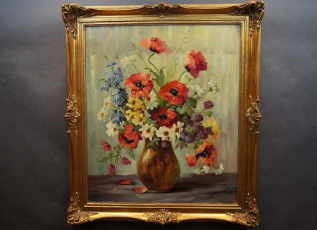 Polne kwiaty obraz Hedwig Petermann ur.1877r.