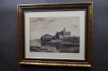 Malbork Marienburg Zamek akwaforta Karl Zwicker