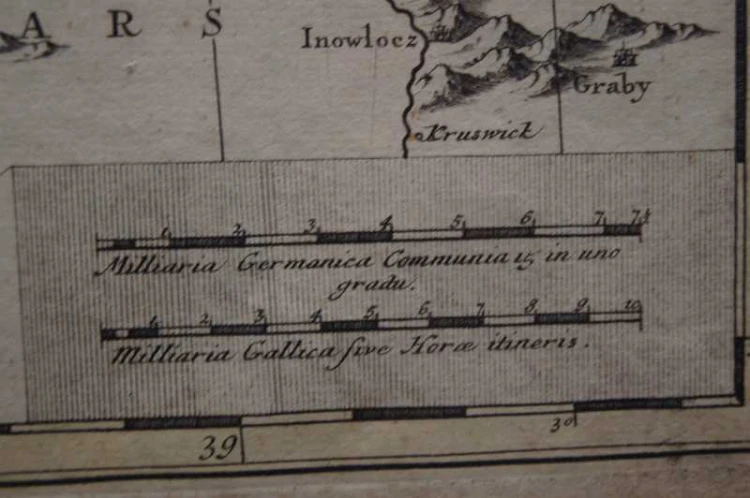 Mapa XVIII wiek Pomeraniae Pomorze P. Schenk oryginał