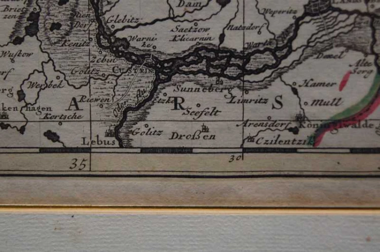 Mapa XVIII wiek Pomeraniae Pomorze P. Schenk oryginał