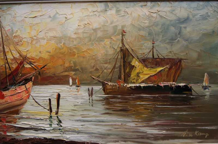 Marynistyka barwny obraz W. v. Kamp