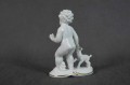 Porcelana Gerold biała figurka chłopczyka z kozą
