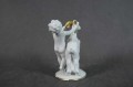 Biała porcelana Gerold figurka chłopiec z kozą