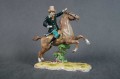 Jeździec na koniu stara porcelanowa figura