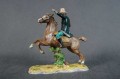 Jeździec na koniu stara porcelanowa figura