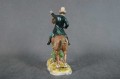 Jeździec na koniu stara porcelanowa figura