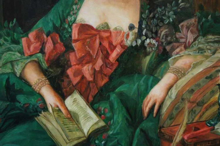 Madame Pompadour duży dekoracyjny obraz