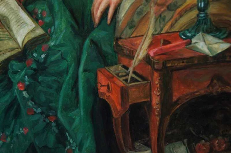 Madame Pompadour duży dekoracyjny obraz
