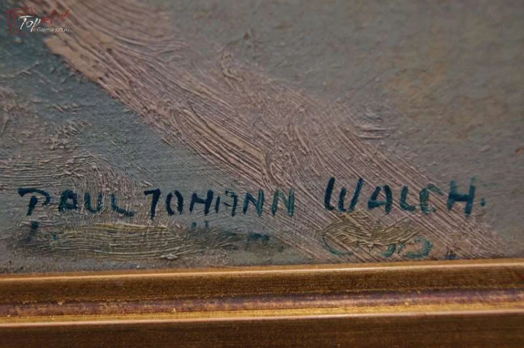 Paul John Walch Zwózka drewna zimą 1935 Polecam!!! 