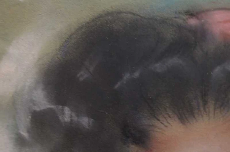 Barwny pastel Portret zalotnej włoszki