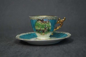 Filiżanka do espresso z wizerunkiem miasta Davos