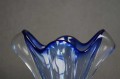 Bohemia ciekawy trójbarwny wazon 20 cm