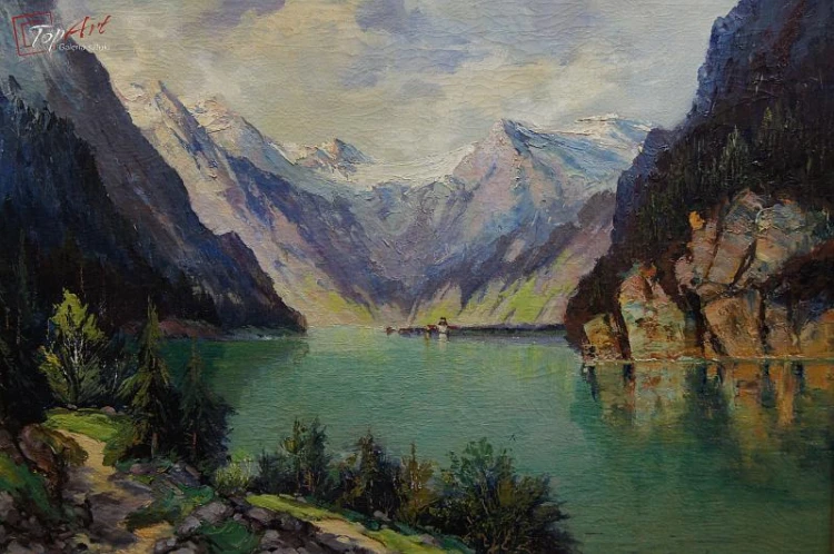 Karl Gross Sattelmair Jezioro Konigssee