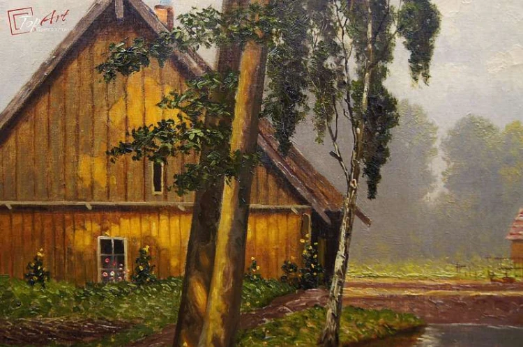 Ernst Hugo Lorenz Murowana Krajobraz Spreewald