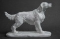 Prześliczna figura setera - biała porcelana