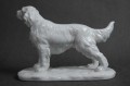 Prześliczna figura setera - biała porcelana